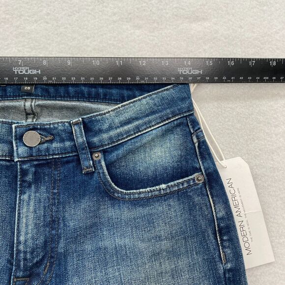 Modern American Jeans Women's‎ 26 Mesa Slim Bootcut Magnolia Wash Blue Denim NWT - Picture 8 of 14